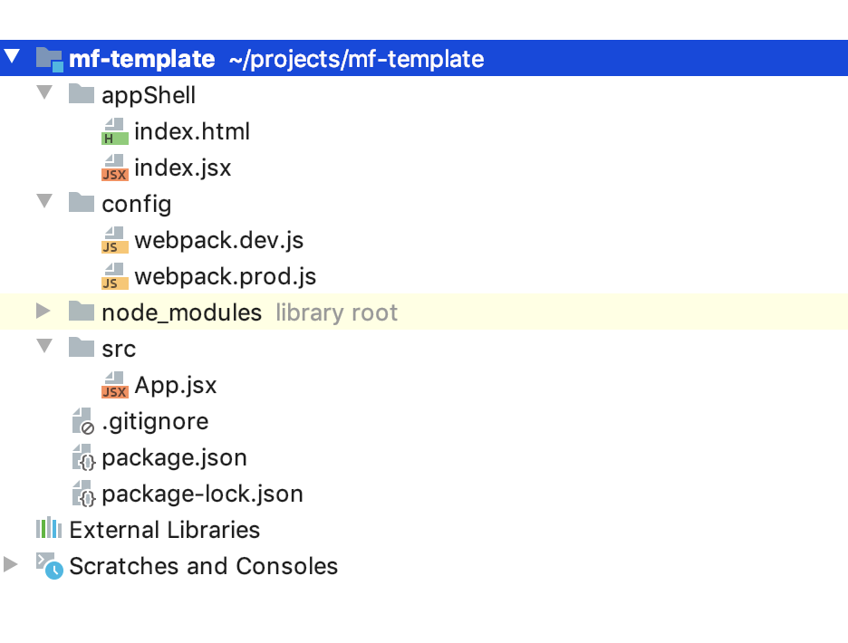 Project file structure